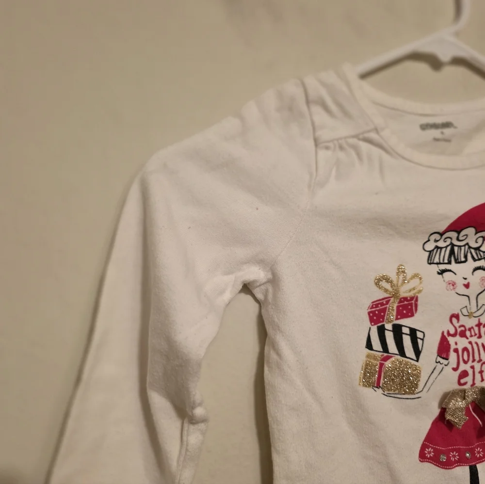 Gymboree Santa's Jolly elf shirt size 4